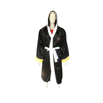 Customized boxing robes Designed Sanda combat suits Supply martial arts robes Appearance jersey cloaks Punch center Spinning satin Costume price  SKF008 45 degree